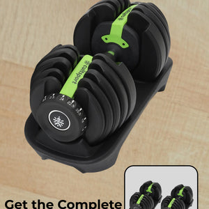24 kg Compact Adjustable Dumbbell (2.5kg to 24kg), Easy Weight Change: 15-in-1 (1 piece) (6 Months extended Warranty only on Cultsport.com)