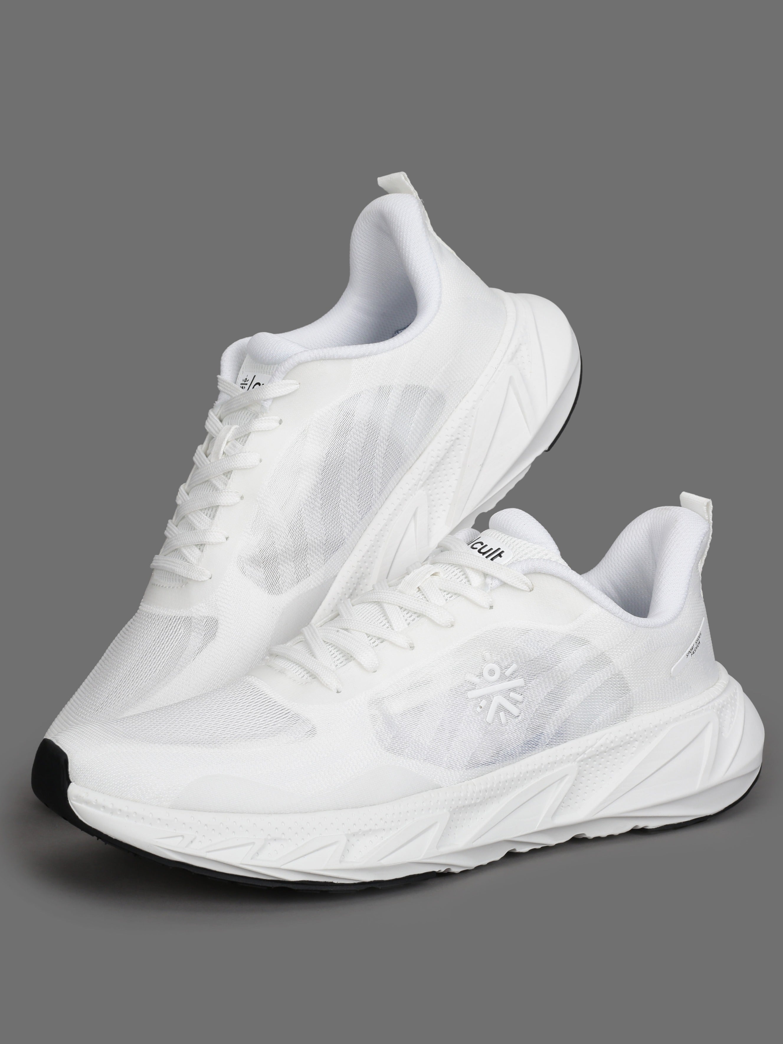 cult Men's StridePulse Running Shoes - White