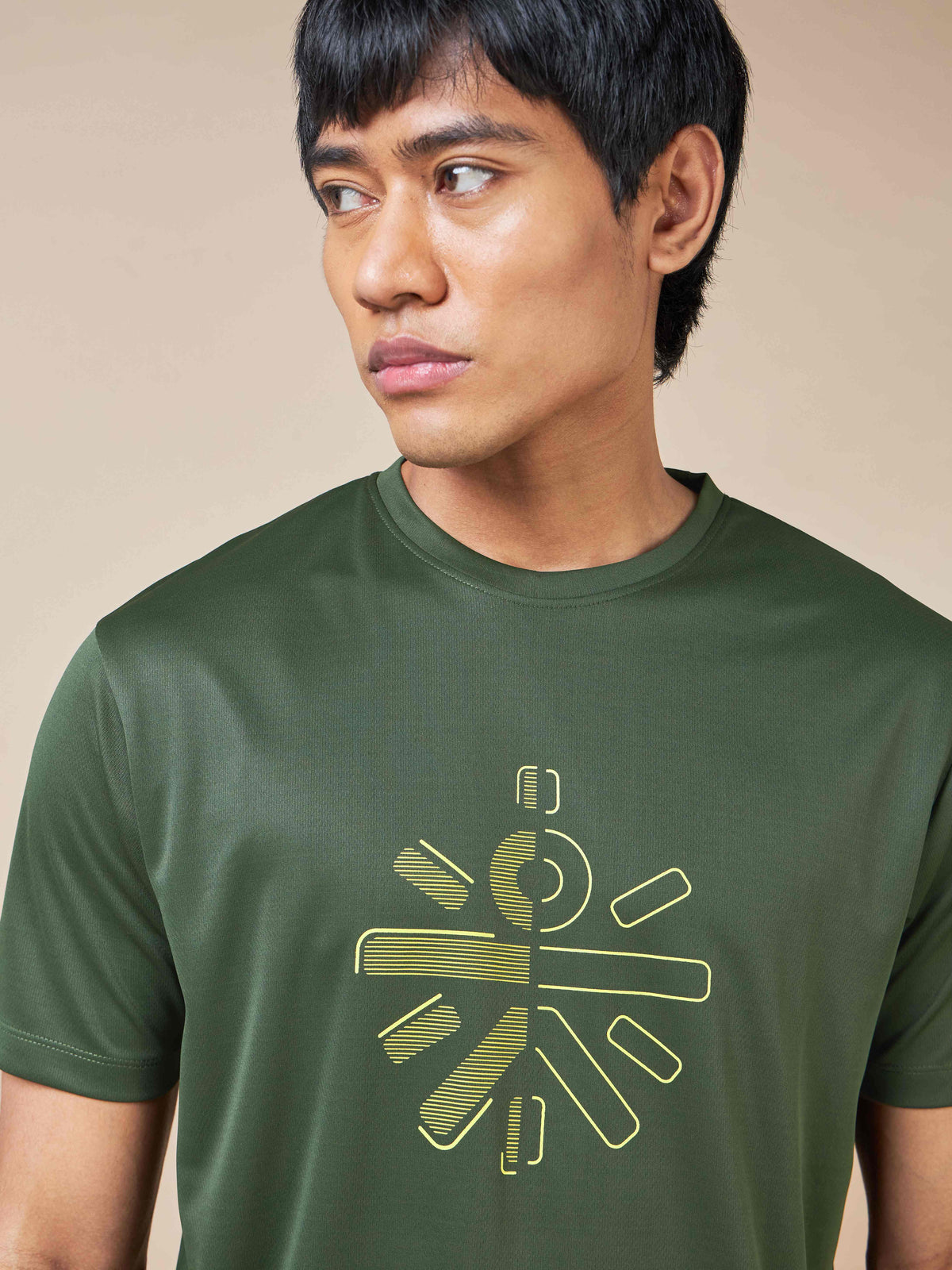 Typographic Print Active T-shirt