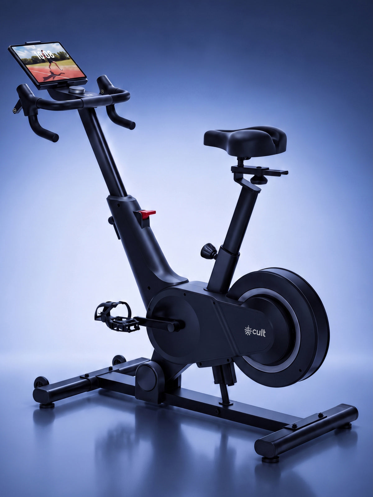 Cult Helix Magnetic Spin Bike with 8 Kg Flywheel | 8-Level Incline & Decline - Train for Hills, Flats, and Descents | 32-Level Magnetic Resistance | 120 Max User Weight | 3 Preset Programs - Black