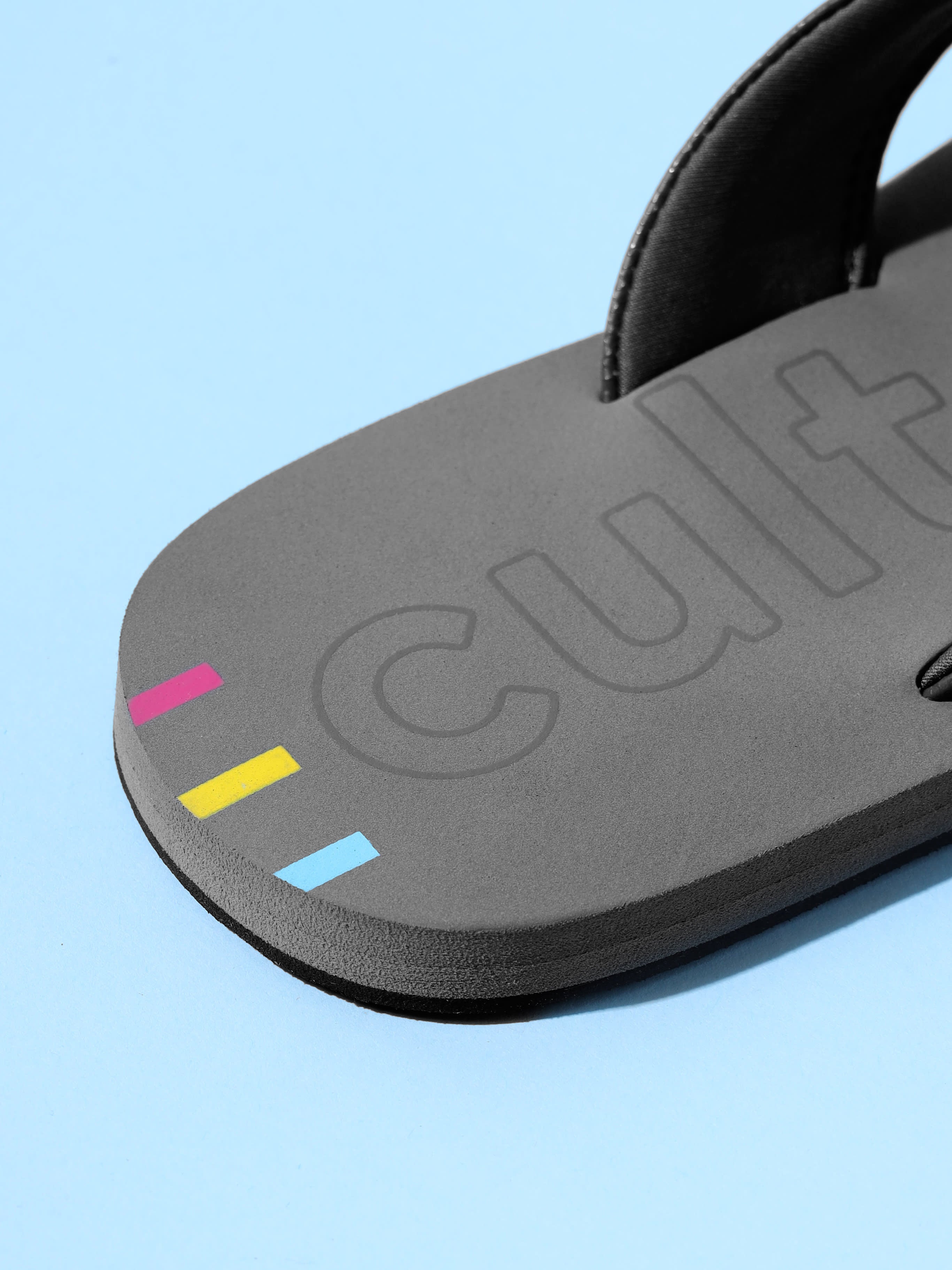 cult Glide Sweat Absorbing EVA Flip Flops - Dark Grey