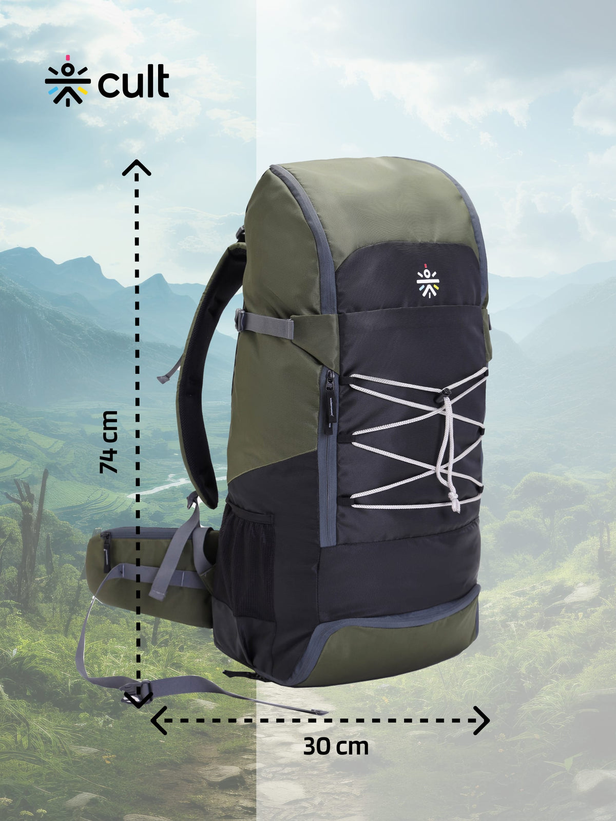 Travel Rucksack 65 L Green