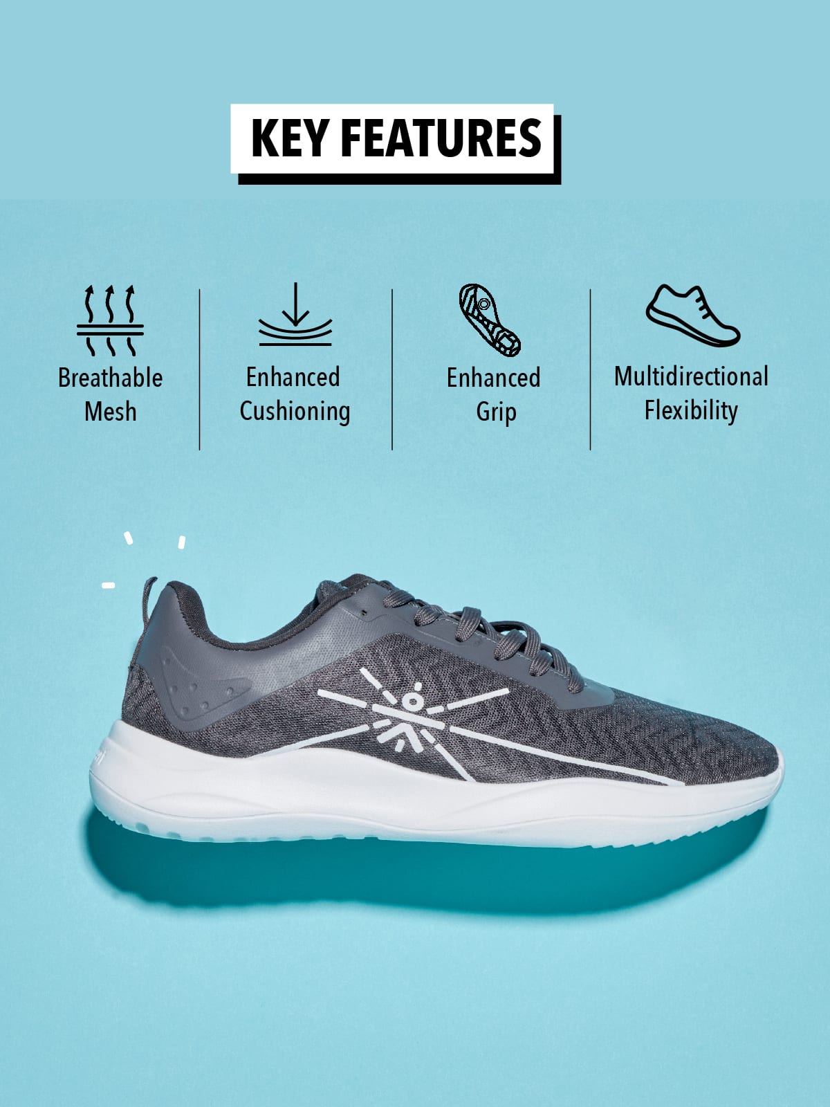 cult Freedom Men Running Shoes - Dark Grey