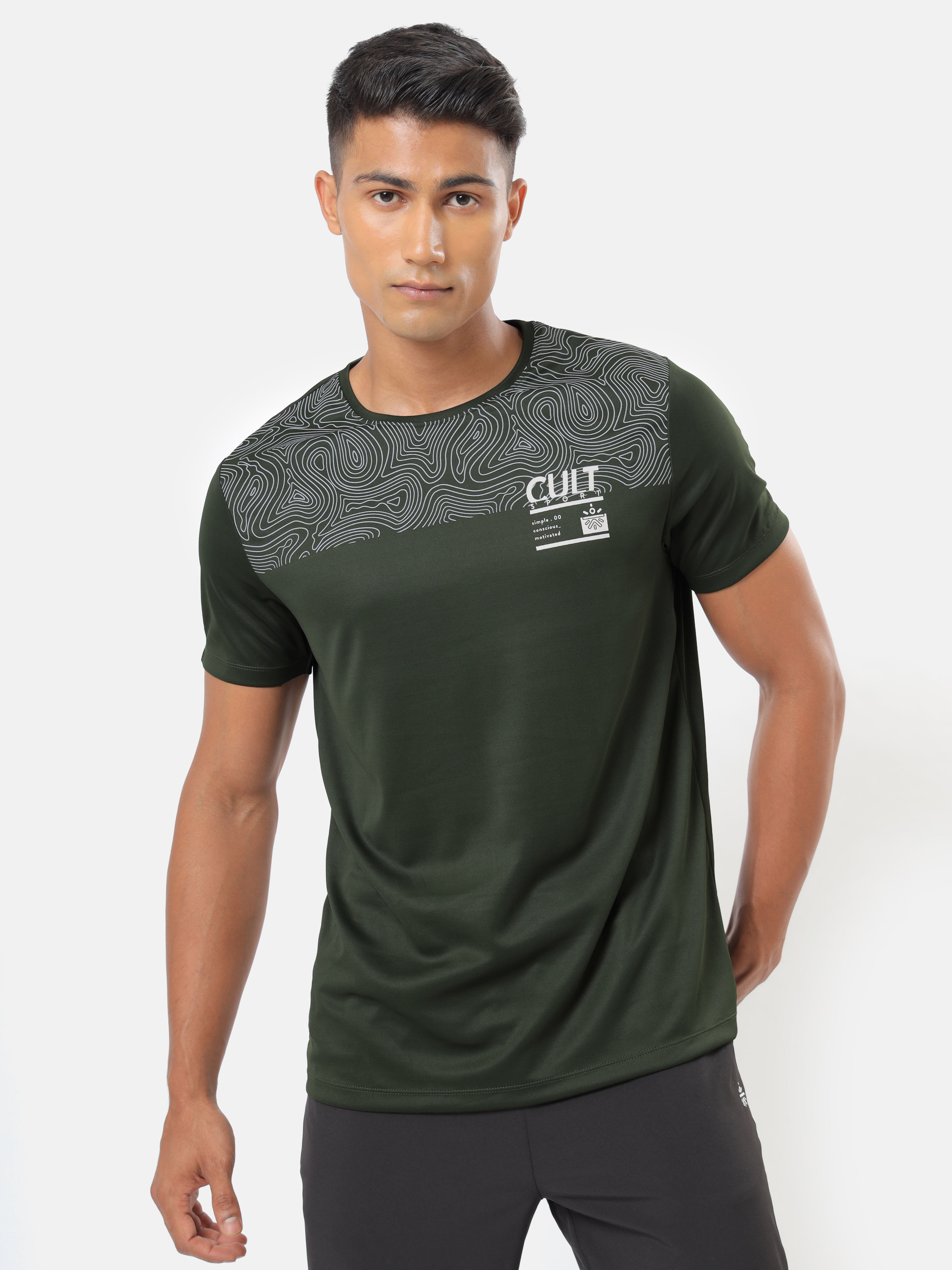 Active T-shirt with Placement Graphic Pack of 2