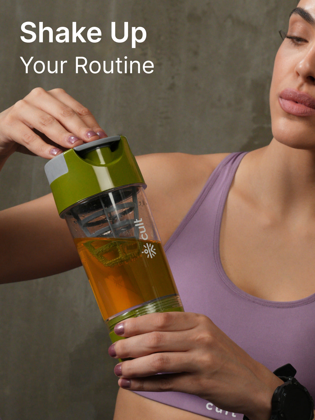 cult Cyclone Shaker 500 ML Olive Grey