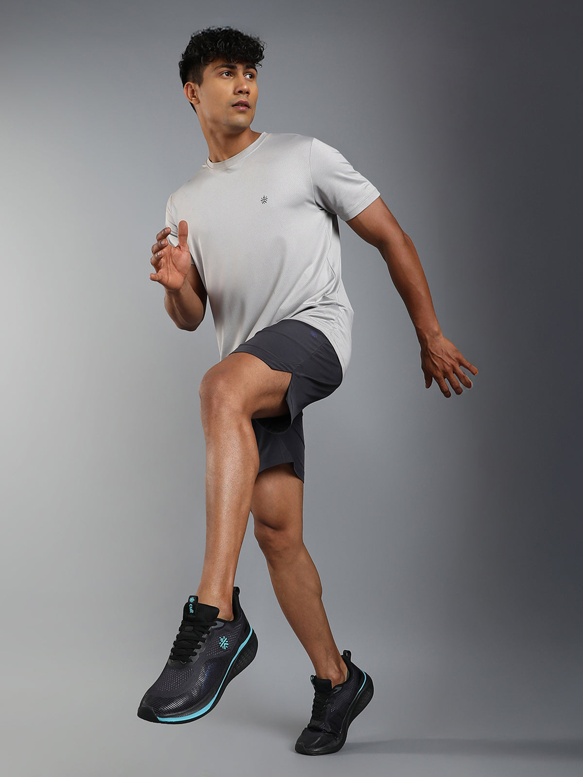 cult Men's Typhon Running Shoes - Black/Turquoise