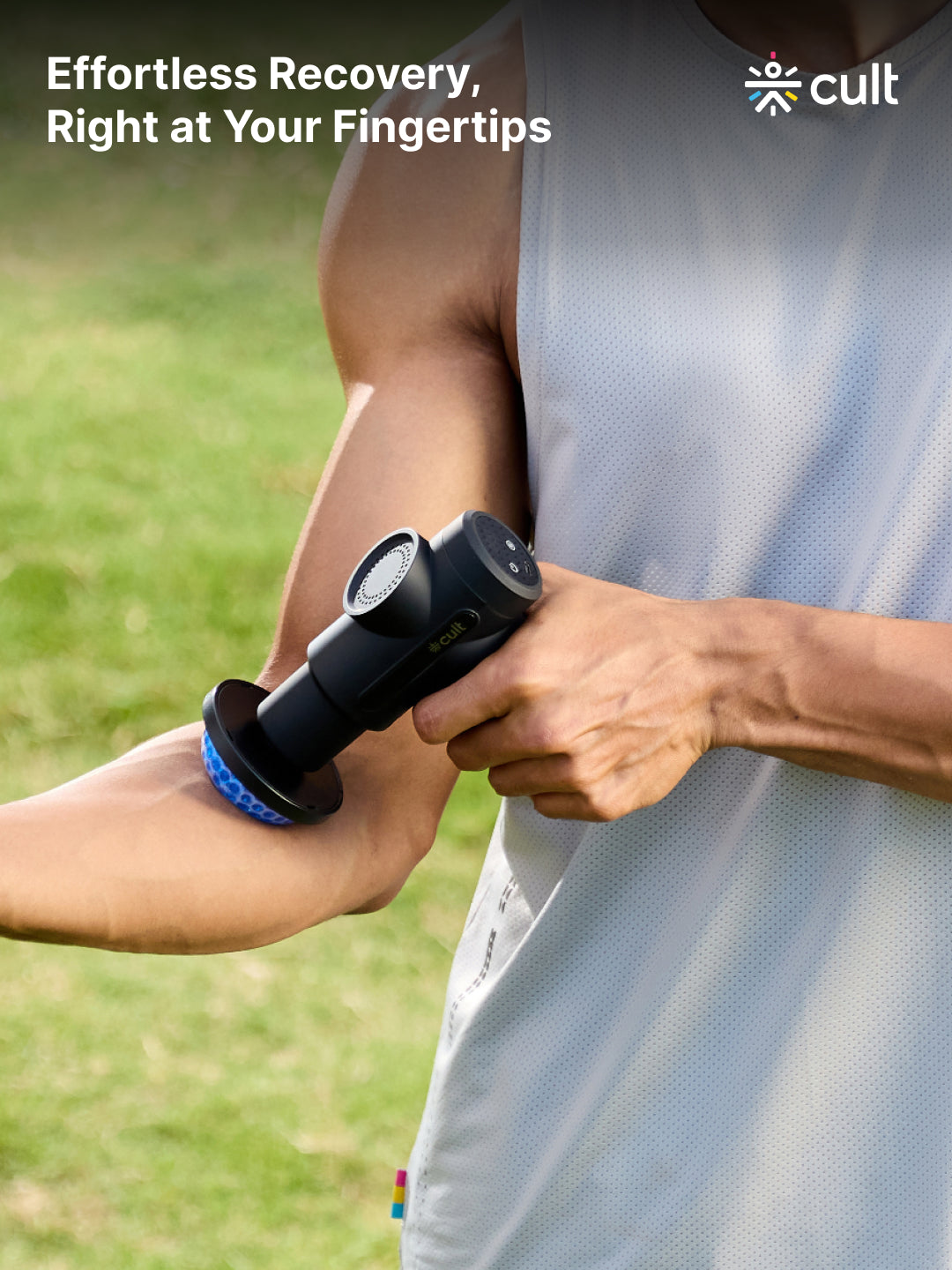 Cult Volt X, Full Body Professional Gun Massager with Hot and Cold Therapy,3 hour long battery, QuietMotion Tech, 6 Interchangeable heads, 6 Speed levels, Silicone head, Carry Pouch.