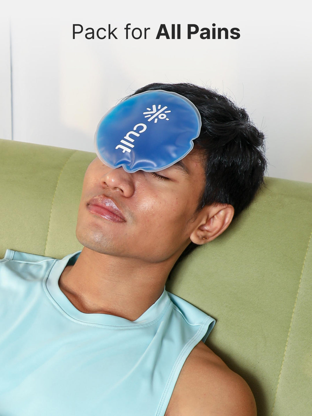 Hot & Cold Gel Pack with Eye Mask Reusable Pain Relief for Headaches, Puffiness, Injuries & Everyday Recovery Pack of 3
