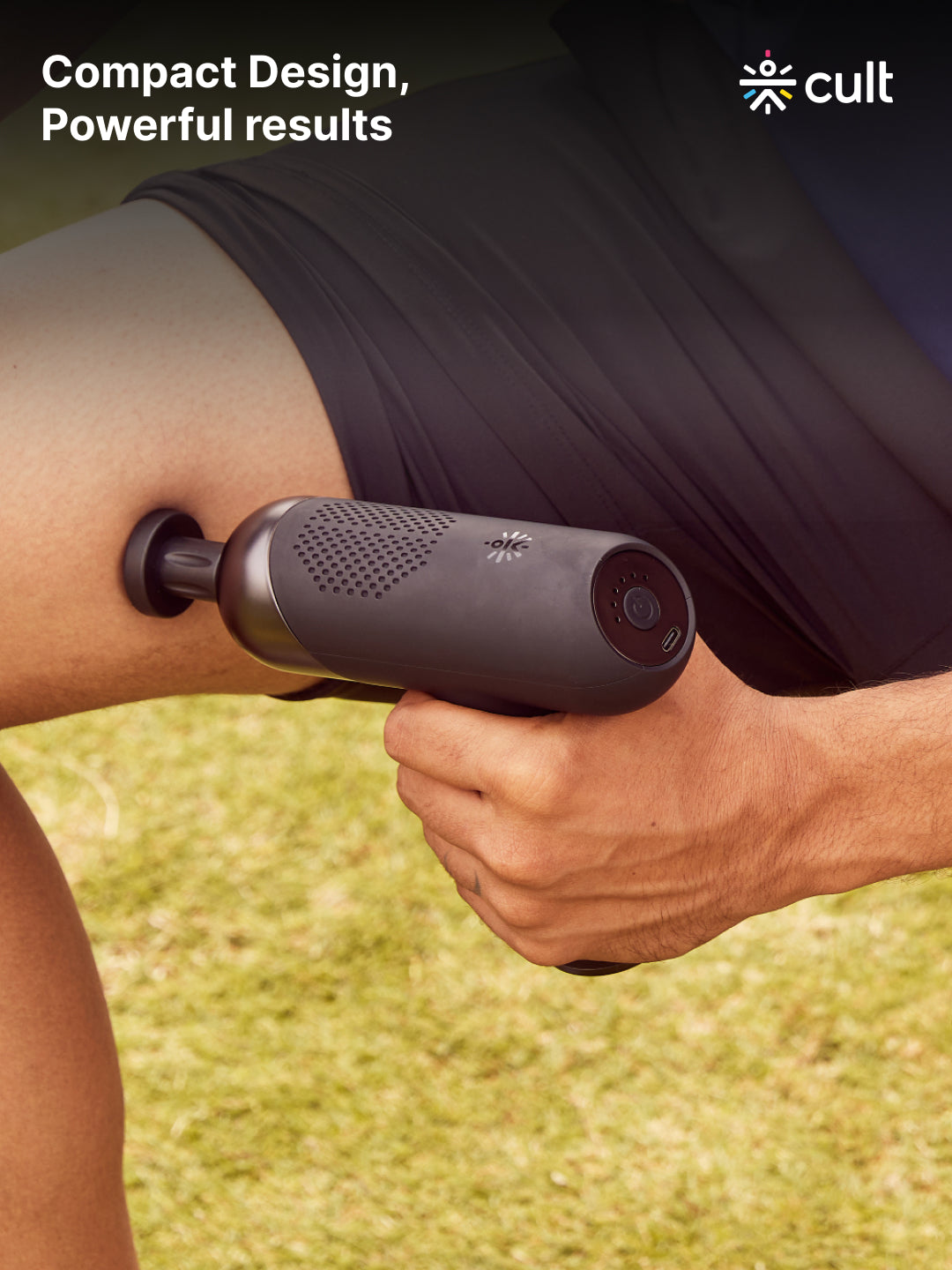 Cult Volt Plus, Full Body Professional Gun Massager, QuietMotion Tech, Deep Tissue Percussions, 4 hour long battery, 6 Speed levels, Silicone head, Carry Pouch.