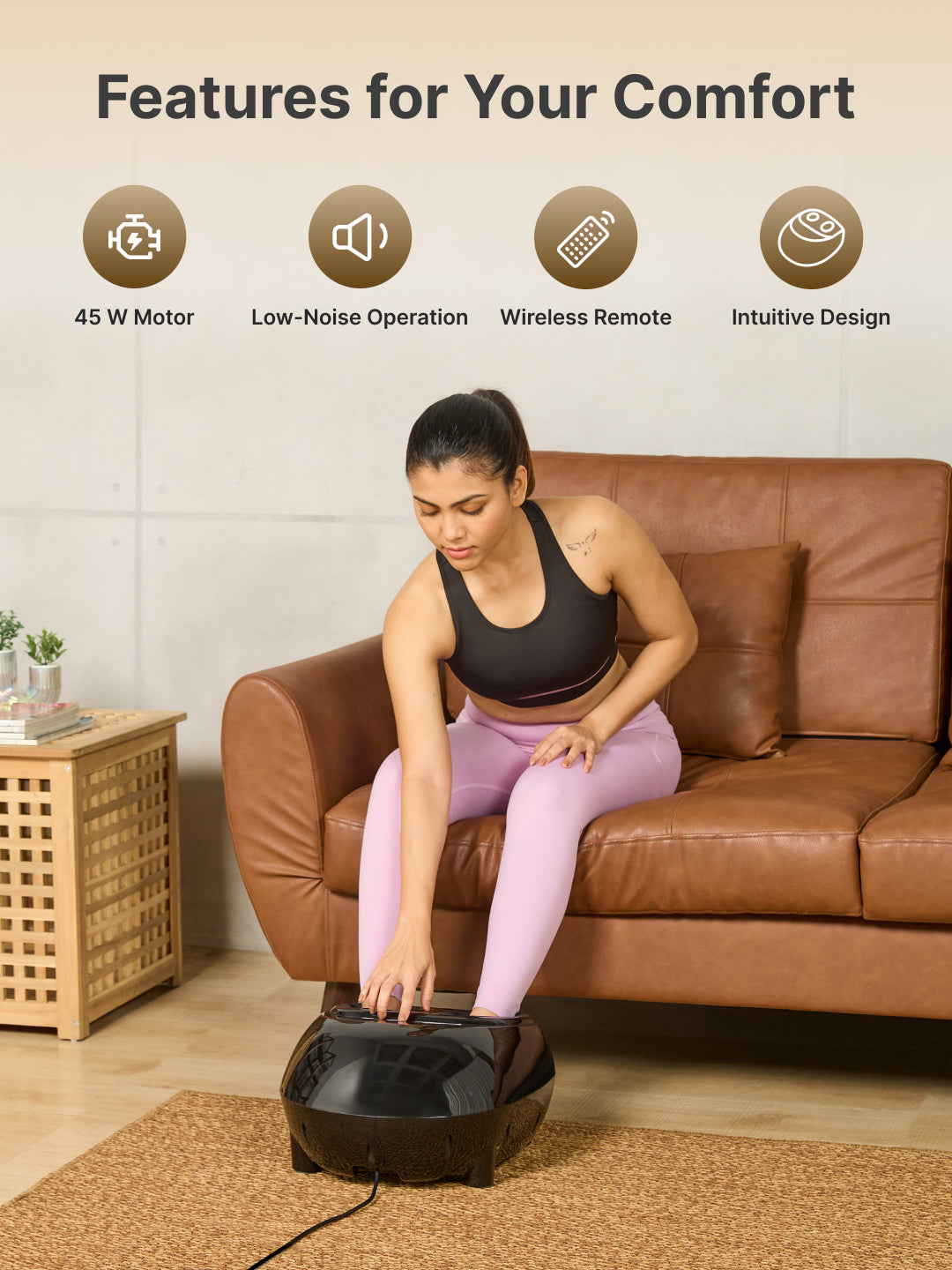 Cult Fitkit Pulse Foot massager with Air compression, Vibration & Shiatsu therapy, Pain Relief, Boost Blood Circulation - Suitable for Foot Size UK 10 and Below