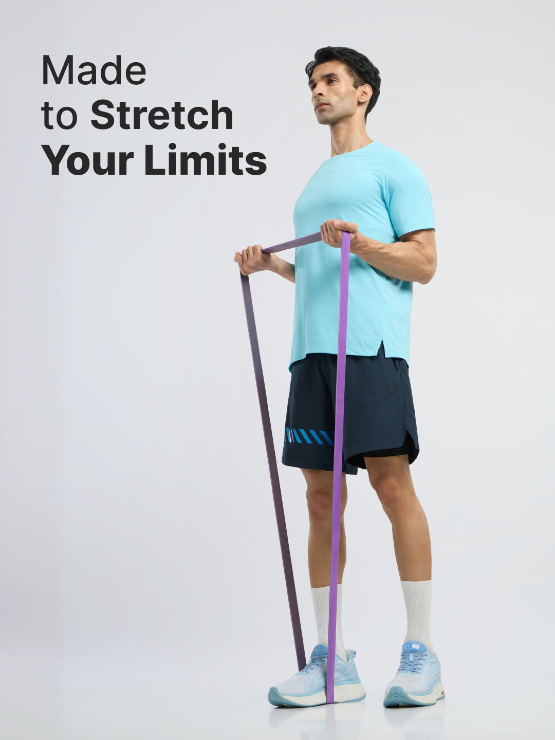 cult Resistance Band(20-45kgs Resistance)  for Men & Women Purple Grey