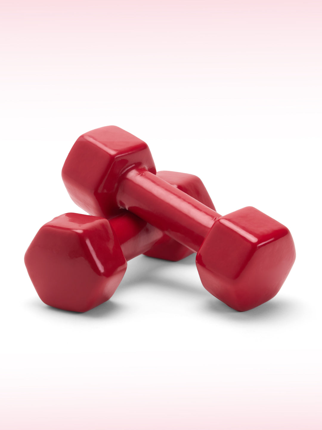 Cult 2KGx2 Vinyl Dumbbells For Home & Gym Exercises (Red)
