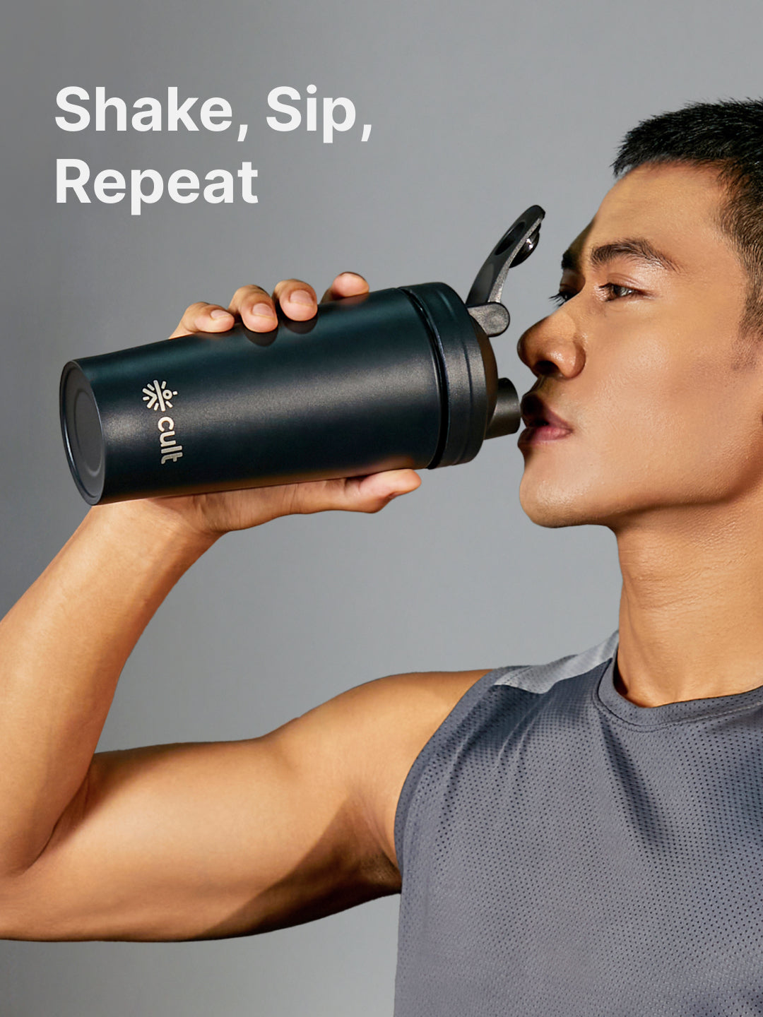 cult Steel Shaker 700ml Black