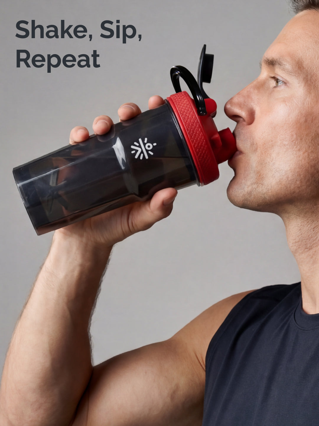 CULT FrostBlend Pro Shaker Bottle 600 ml, Premium Leak-Proof Multipurpose Shaker for Workout & Daily Use Black