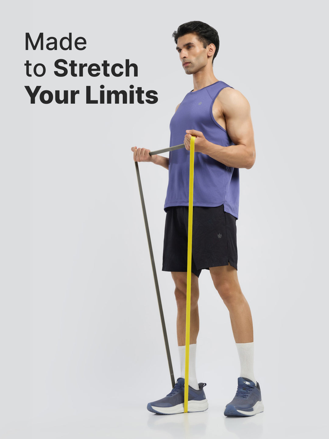 cult Resistance Band(15-30kgs Resistance)for Men & Women Yellow Grey (15 - 30kgs Resistance)