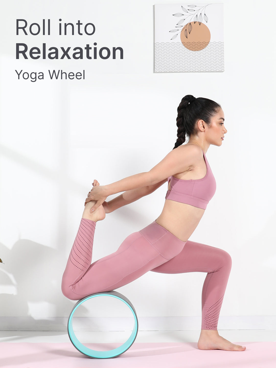 cult Yoga Wheel for Stretching and Balance Grey