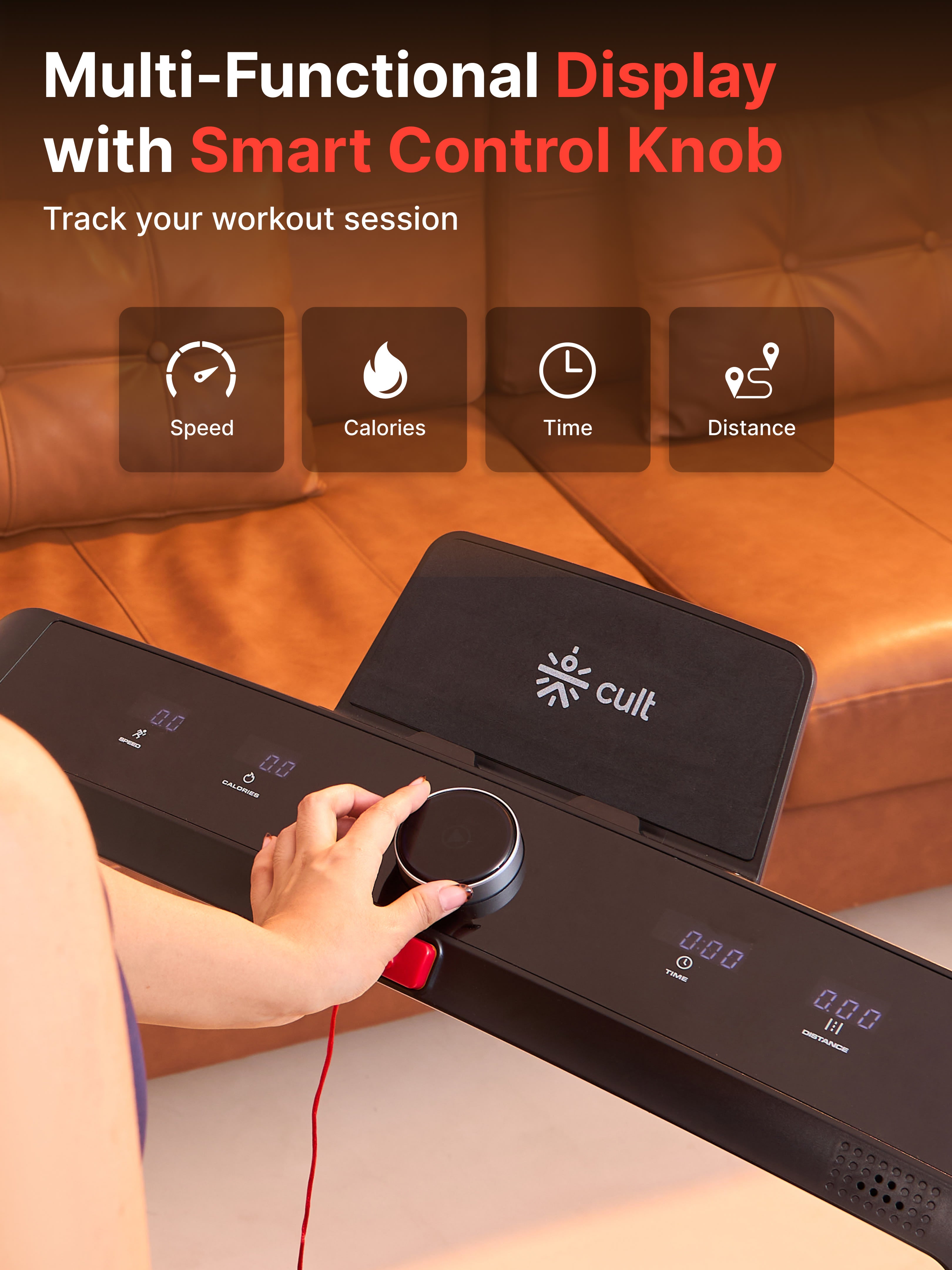 Walking pad Luxe 5HP Peak | Max Speed-14kmph | Max Weight-120kg With Remote Access | Walking Pad for Home Use (with 6 months extended warranty)