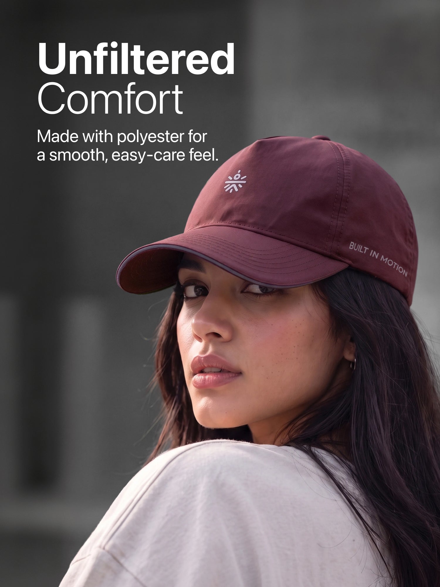 CULT Dry Fit Sports Cap for Men & Women Lightweight Quick Dry Running Cap with Sweatband, UV Protection, Reflective Detailing Adjustable Velcro Closure Maroon