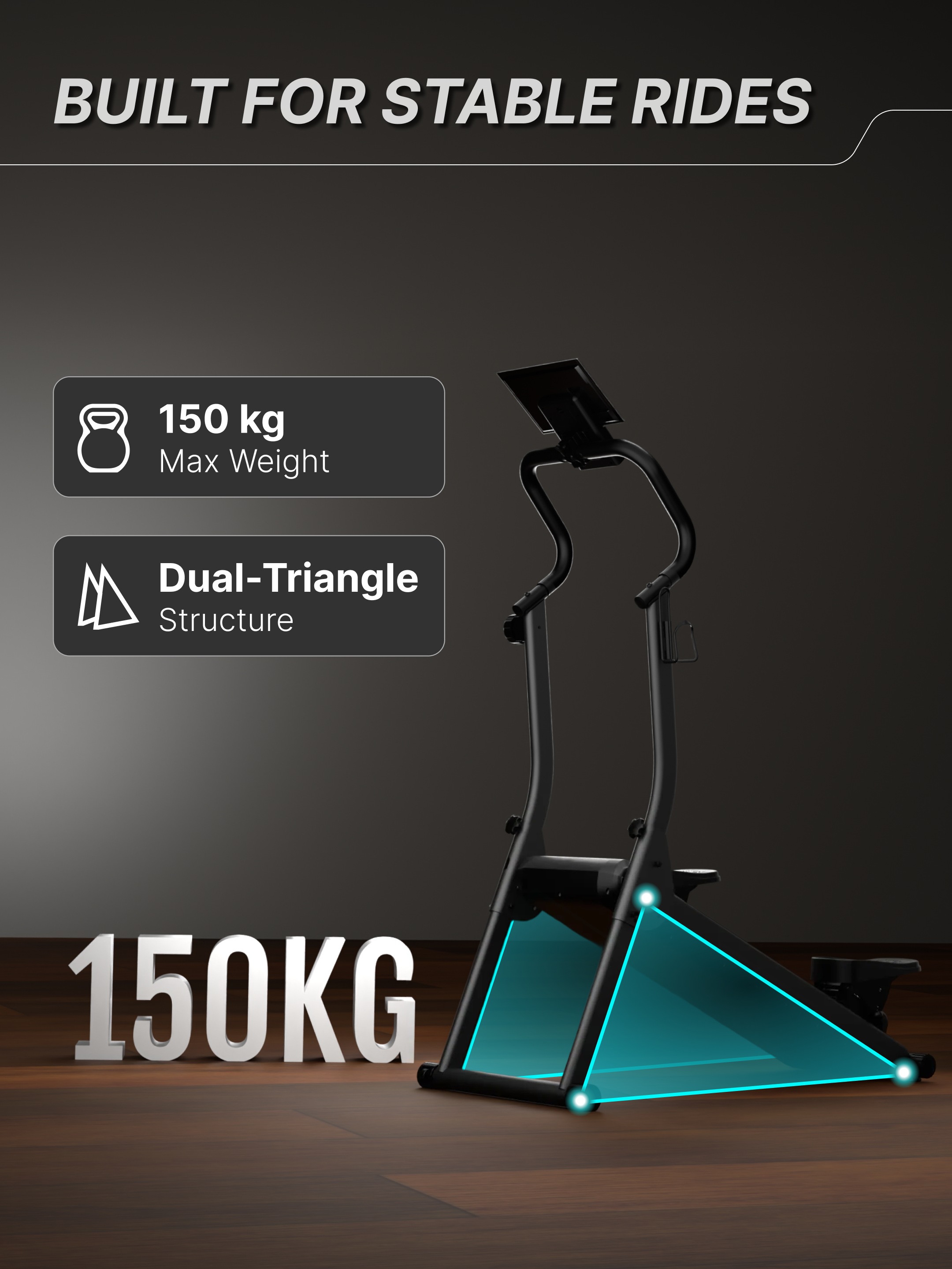 Cult Ever Climb Climber Machine | 150 kg Max Weight | 8-Level Magnetic Resistance | 3-Level Incline & Pedal Inclination | Foldable with Wheels | LED Display & Tablet Holder | Ideal for Home use (with 6 months extended warranty)