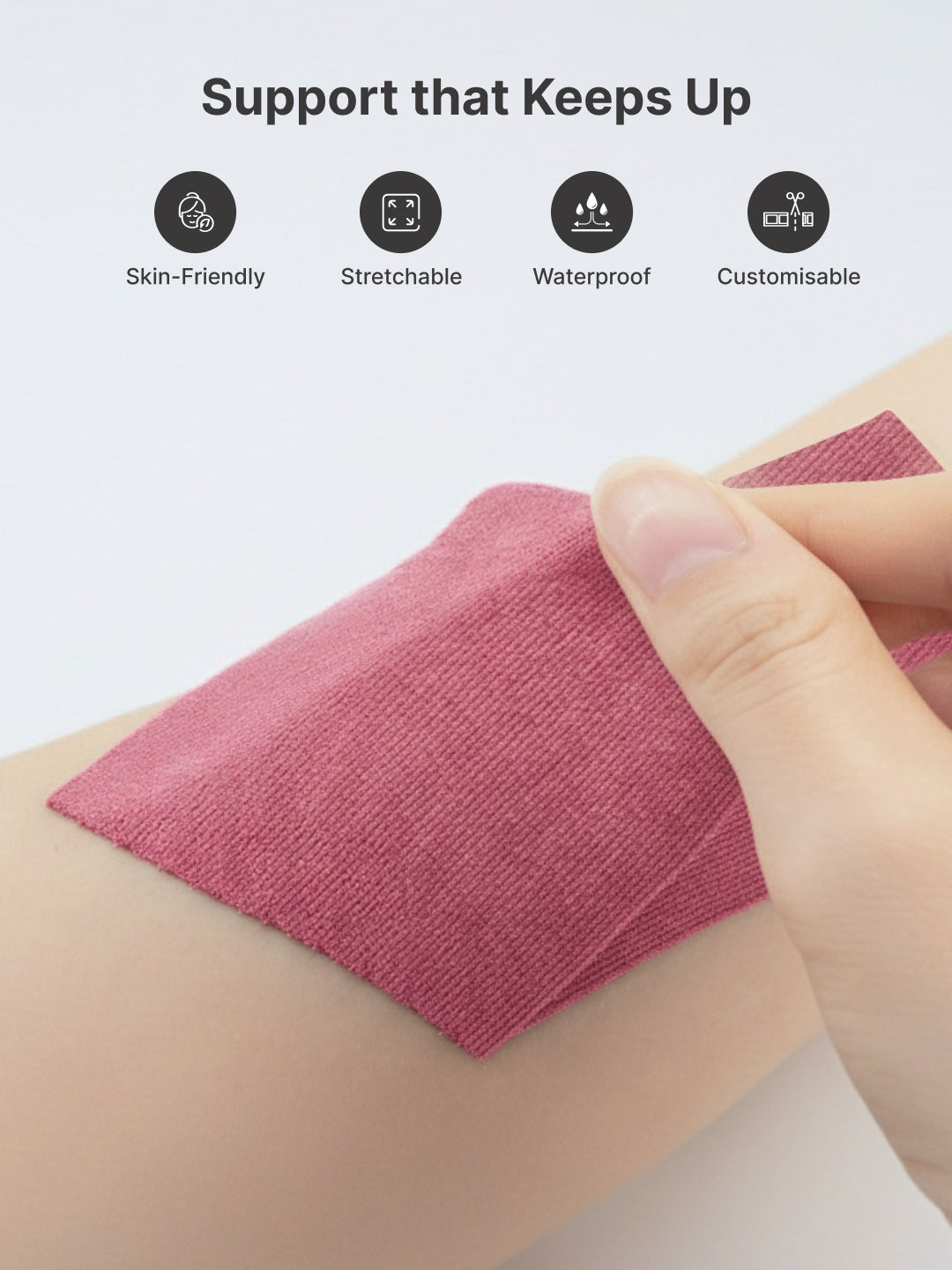 cult Kinesiology Tape Pink - Muscle Support & Injury Recovery