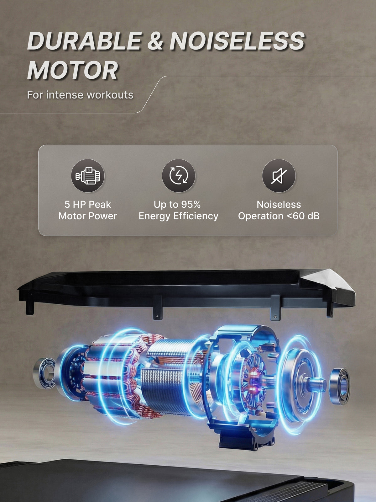 Cult Fold Plus Center-Folding Walking Pad with 5HP Motor with Easy Remote Control | Max User 130kg | Top Speed 8kmph | Running Deck 39.3 x 15.7 inches | Space Saving & Perfect for Home use Treadmill (with 6 Months Extended Warranty)
