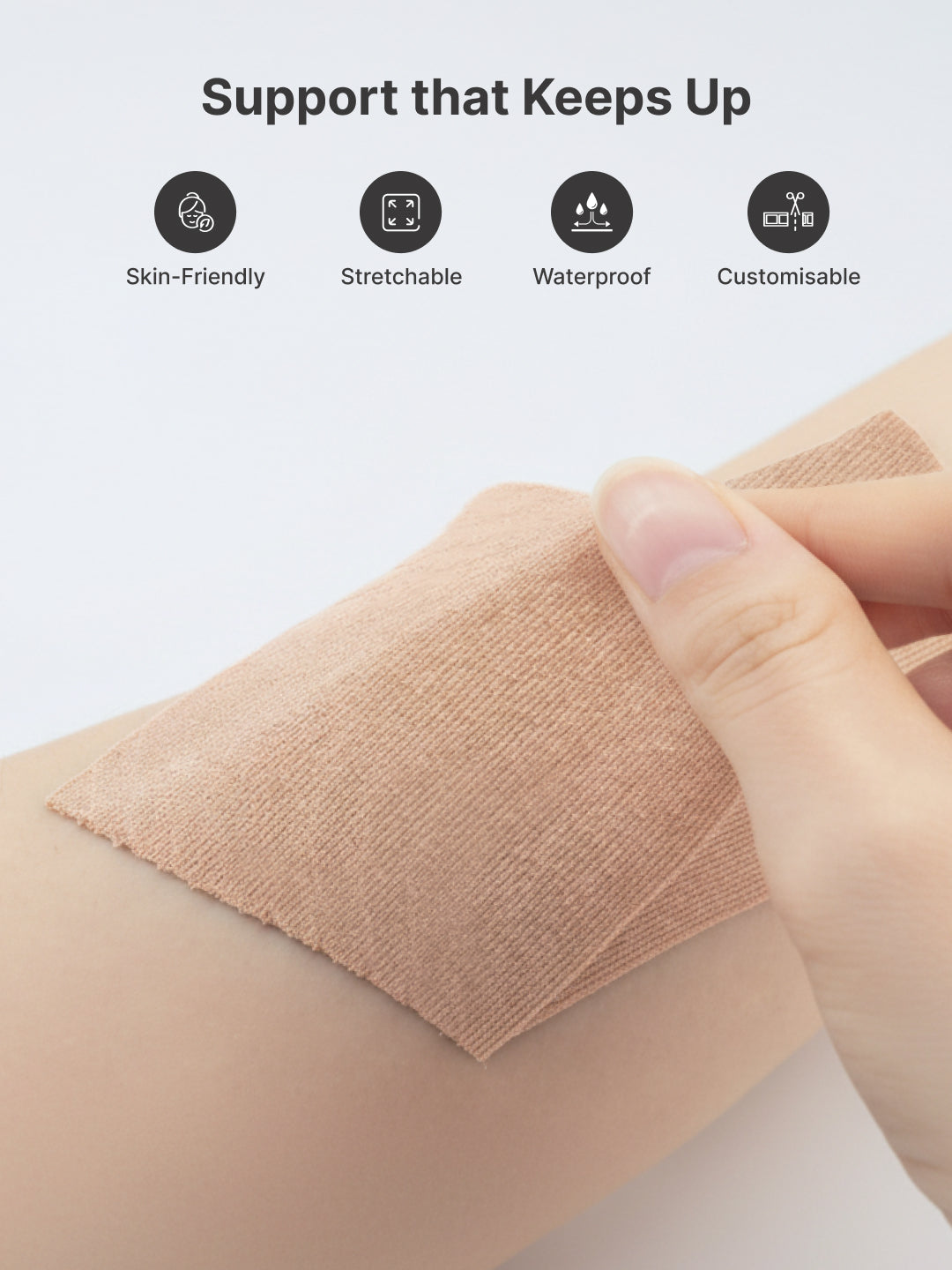 cult Kinesiology Tape Beige - Muscle Support & Injury Recovery