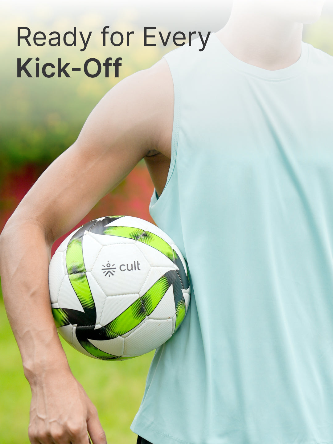 Cult Football Combo MS Xtreme Green 32P + Ball Pump