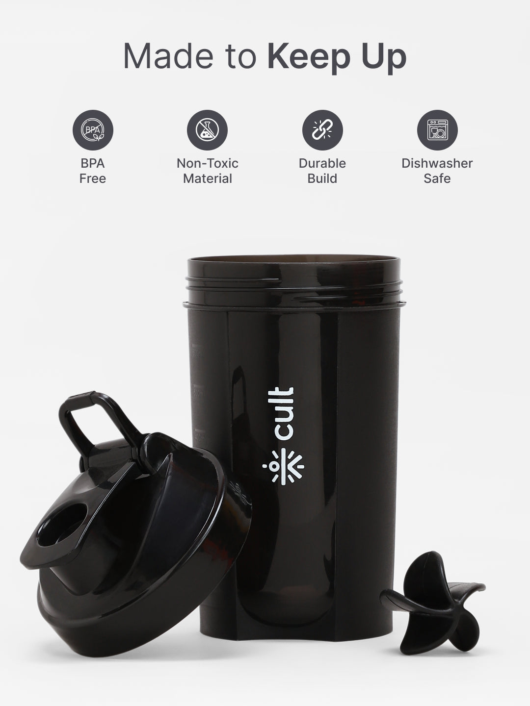 cult Mini Shaker 600ML Unisex Black