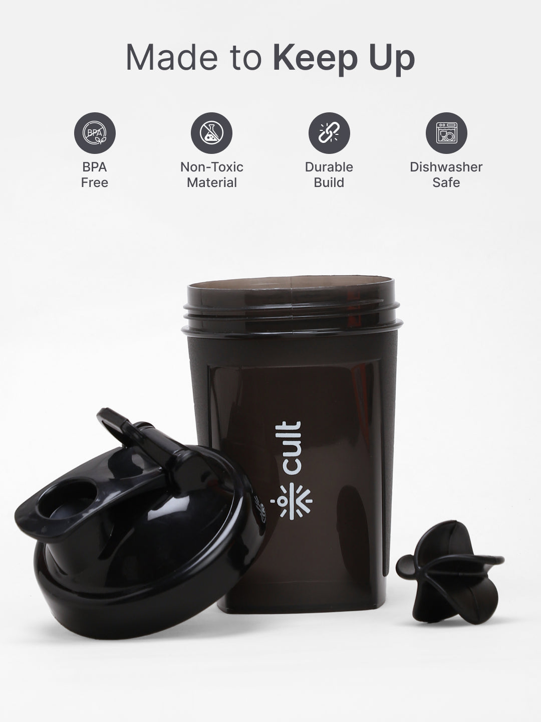 cult Micro Shaker 500ML Unisex Black