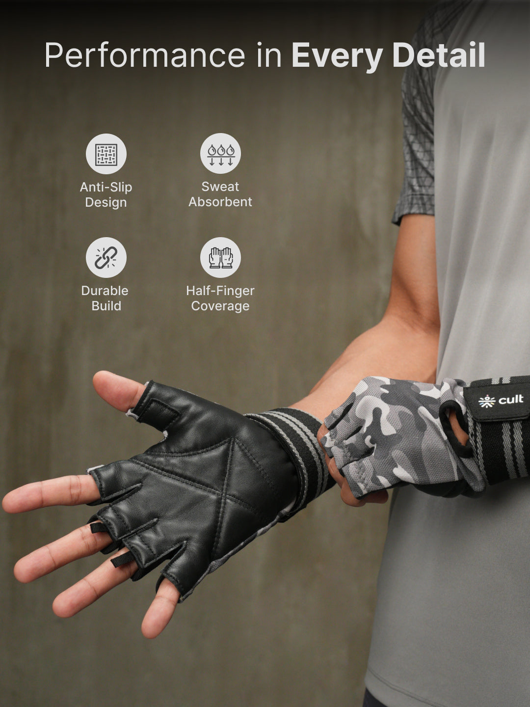 CULT Gym Gloves - Camo