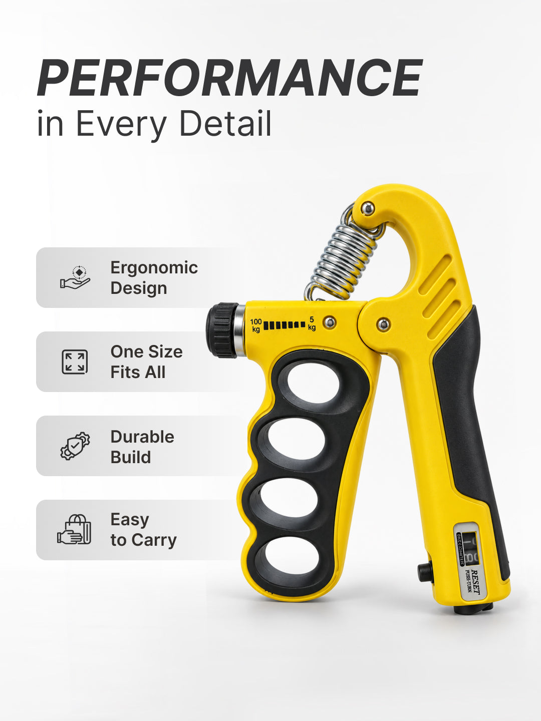Cult Handgrip Premium Black Yellow