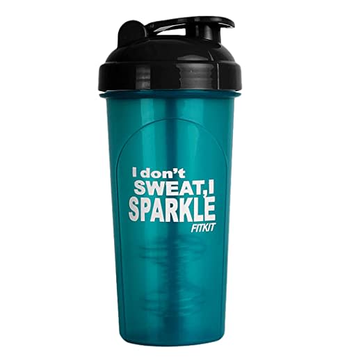 Fitkit FKSB14 Classic 700 ml Shaker (Pack of 1, Green)