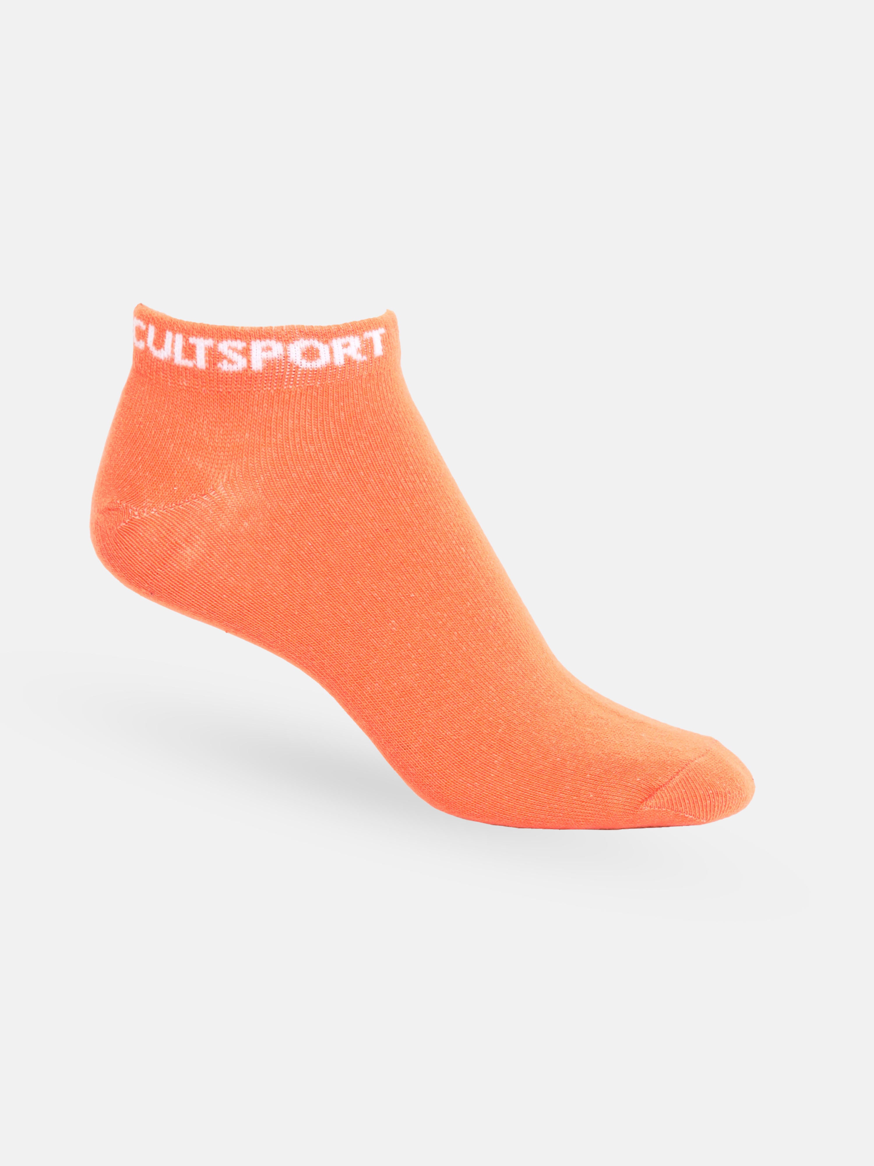 Sports Low Ankle Length Pack of 3 Peach,Black & Grey Women's Cotton Socks