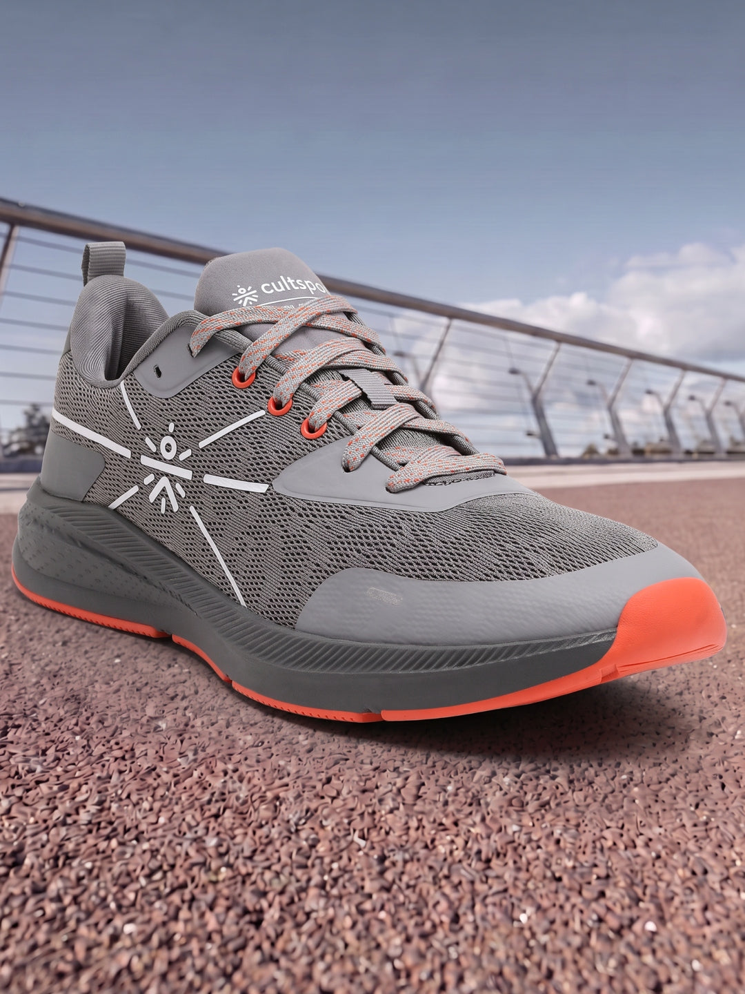 cult Flomo Men Running Shoes - Grey/Orange
