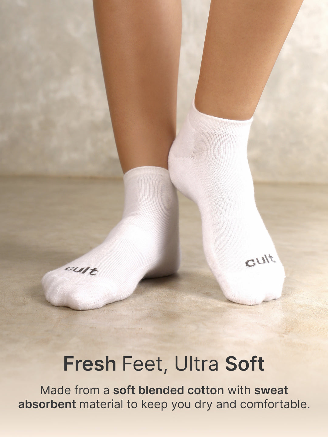 Sports Low Ankle Length Terry Pack of 3 Sea Green,White & Yellow Socks Women
