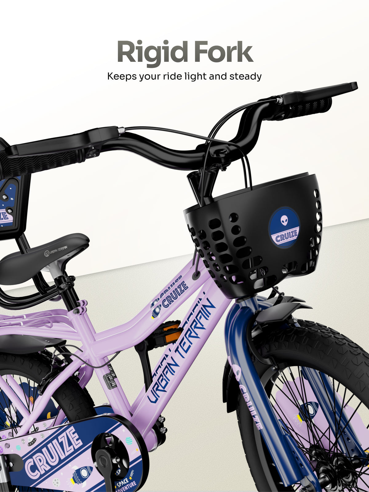 Urban Terrain Cruize 20T Single Speed Kids Cycle, Lavender