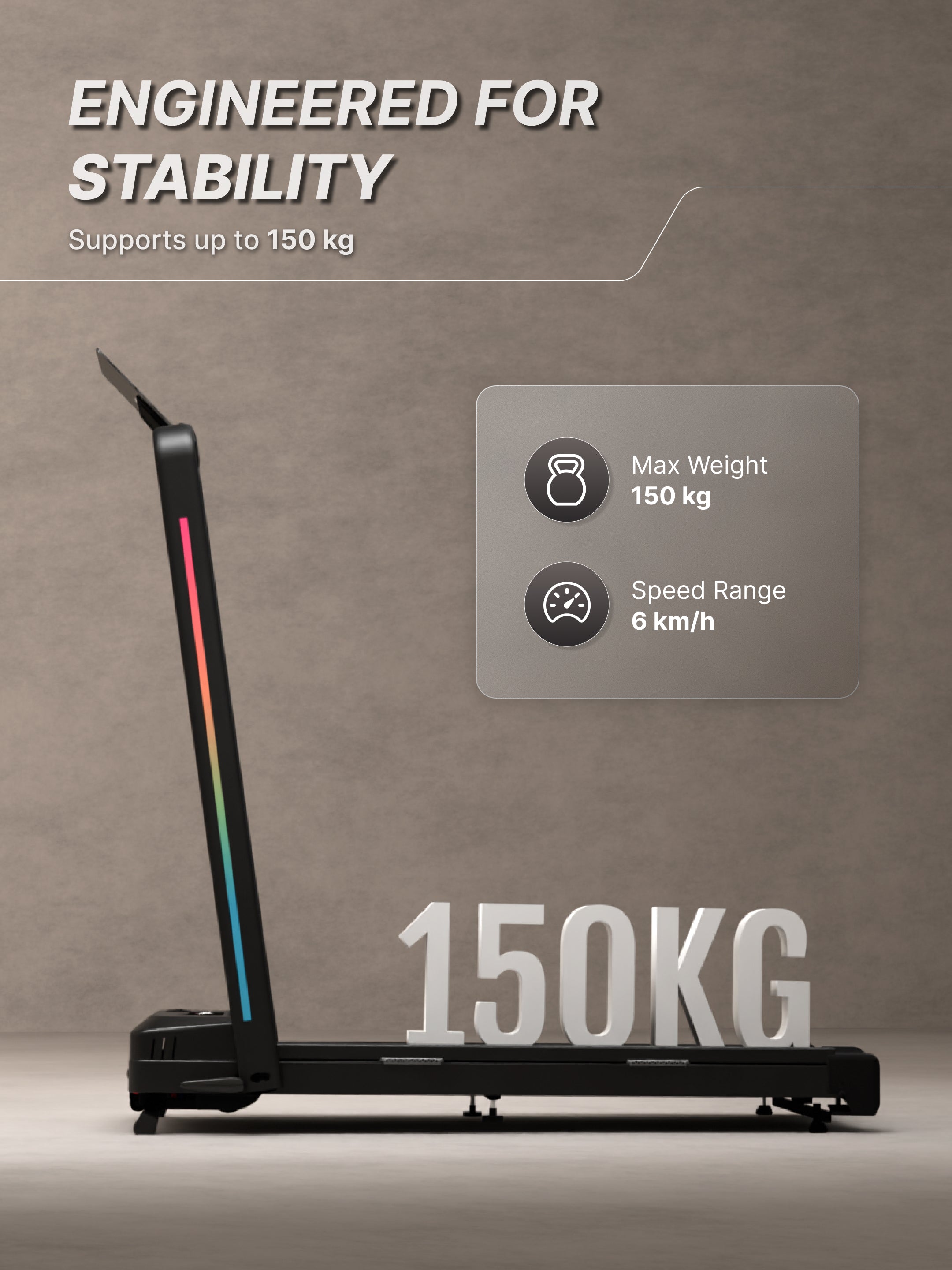 CultVibe 3-in-1 Walking Pad/Walk, Jog & Vibration | 4 HP BLDC Peak Motor | 150 Kg Max Load | 8 Vibration Modes | Remote Control & Tablet Holder | Treadmill for Home Use (with 6 months extended warranty)