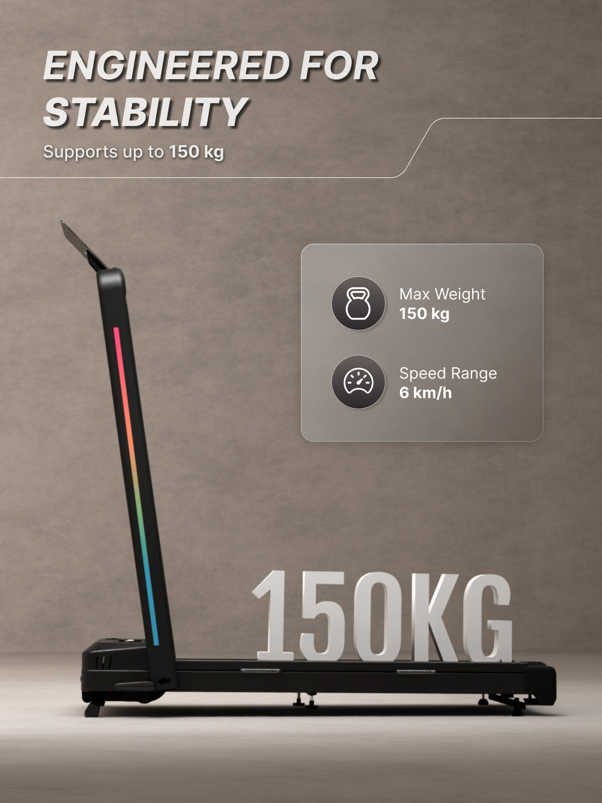 CultVibe 3-in-1 Walking Pad/Walk, Jog & Vibration | 4 HP BLDC Peak Motor | 150 Kg Max Load | 8 Vibration Modes | Remote Control & Tablet Holder | Treadmill for Home Use (with 6 months extended warranty)