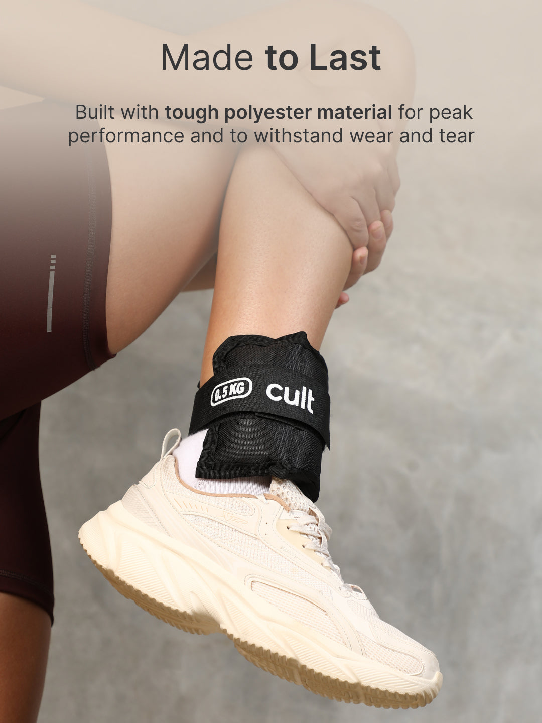 cult Ankle Weight Black Pair of 2 (0.5 kg each)
