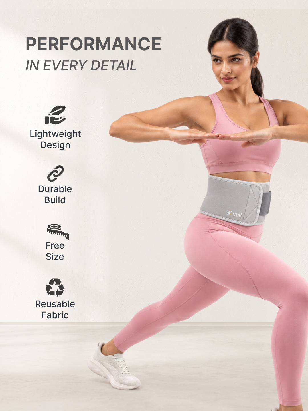 Cult Lumbar Support Sweat Belt Grey