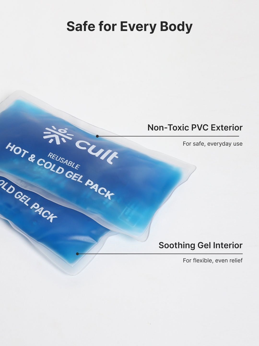 Hot & Cold Gel Pack with Eye Mask Reusable Pain Relief for Headaches, Puffiness, Injuries & Everyday Recovery Pack of 3
