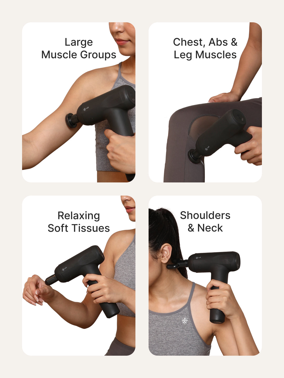 Cult Volt Neo Portable Massage Gun | Upto 4 hour long Battery, Silicone Head, Muscle Pain Relief
