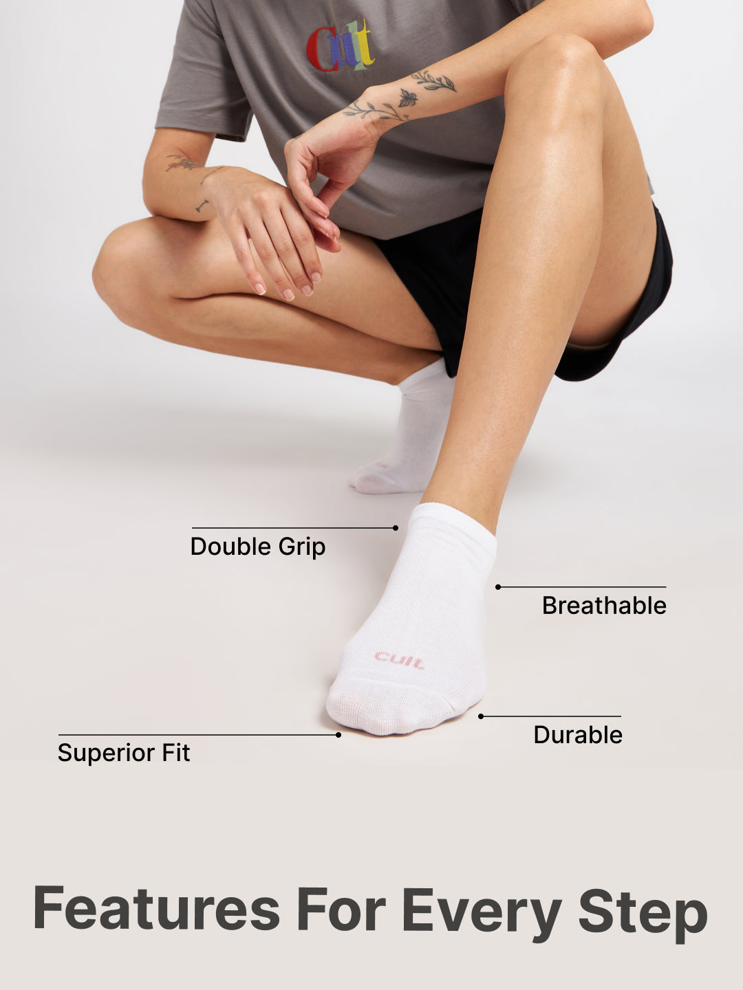 Casual Low Ankle Pack of 3 Pink,White & Wine Women's Cotton Socks