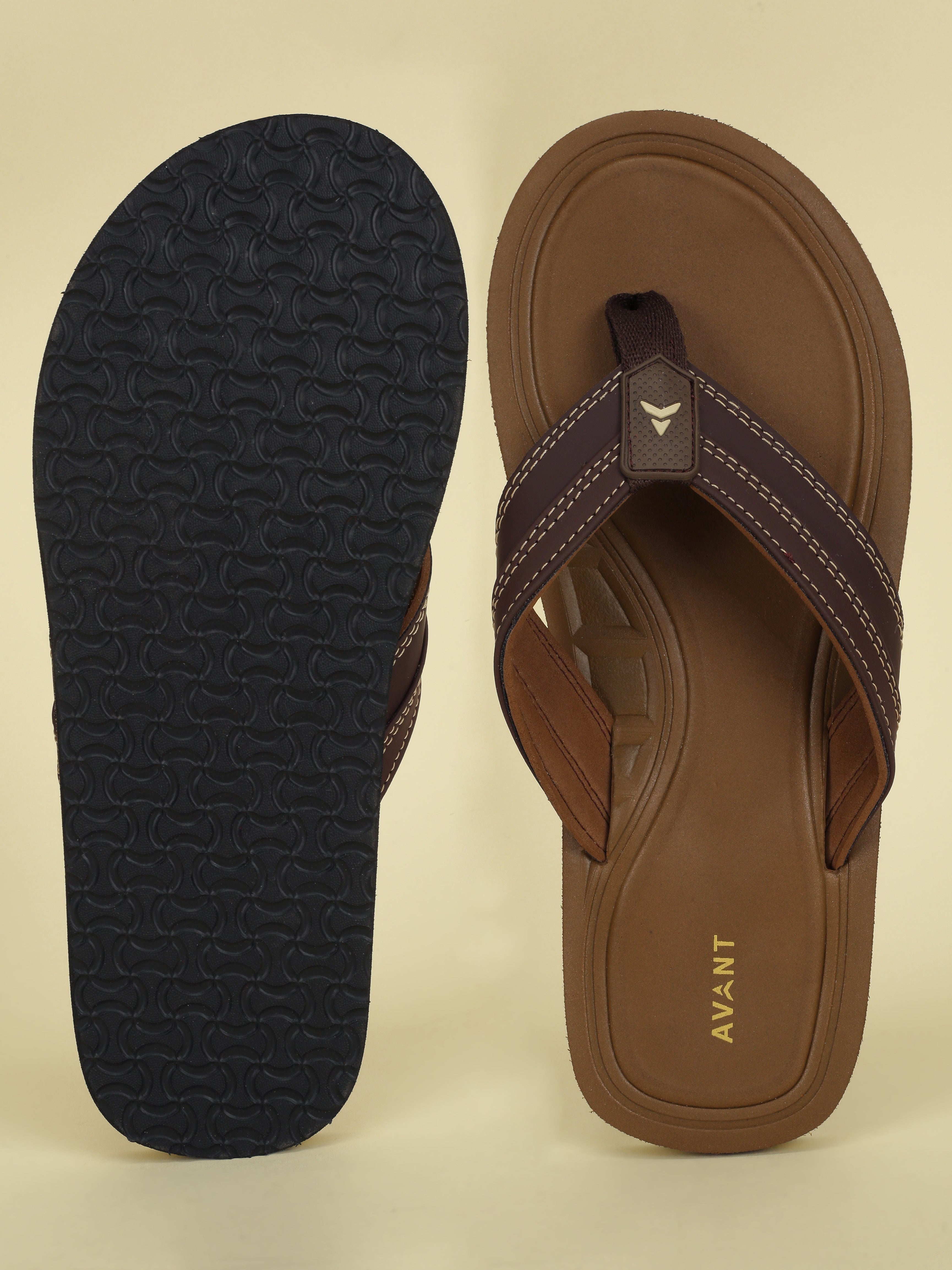 Avant Men's Flint Flip Flops - D.Brown