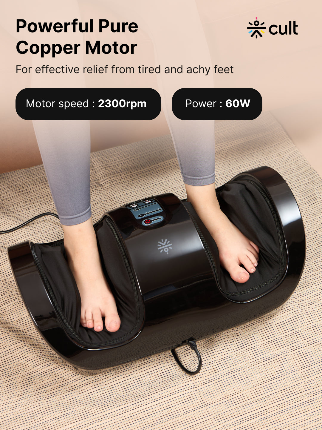Cult Revive Foot massager with Vibration & Shiatsu therapy, Pain Relief, Boost Blood Circulation