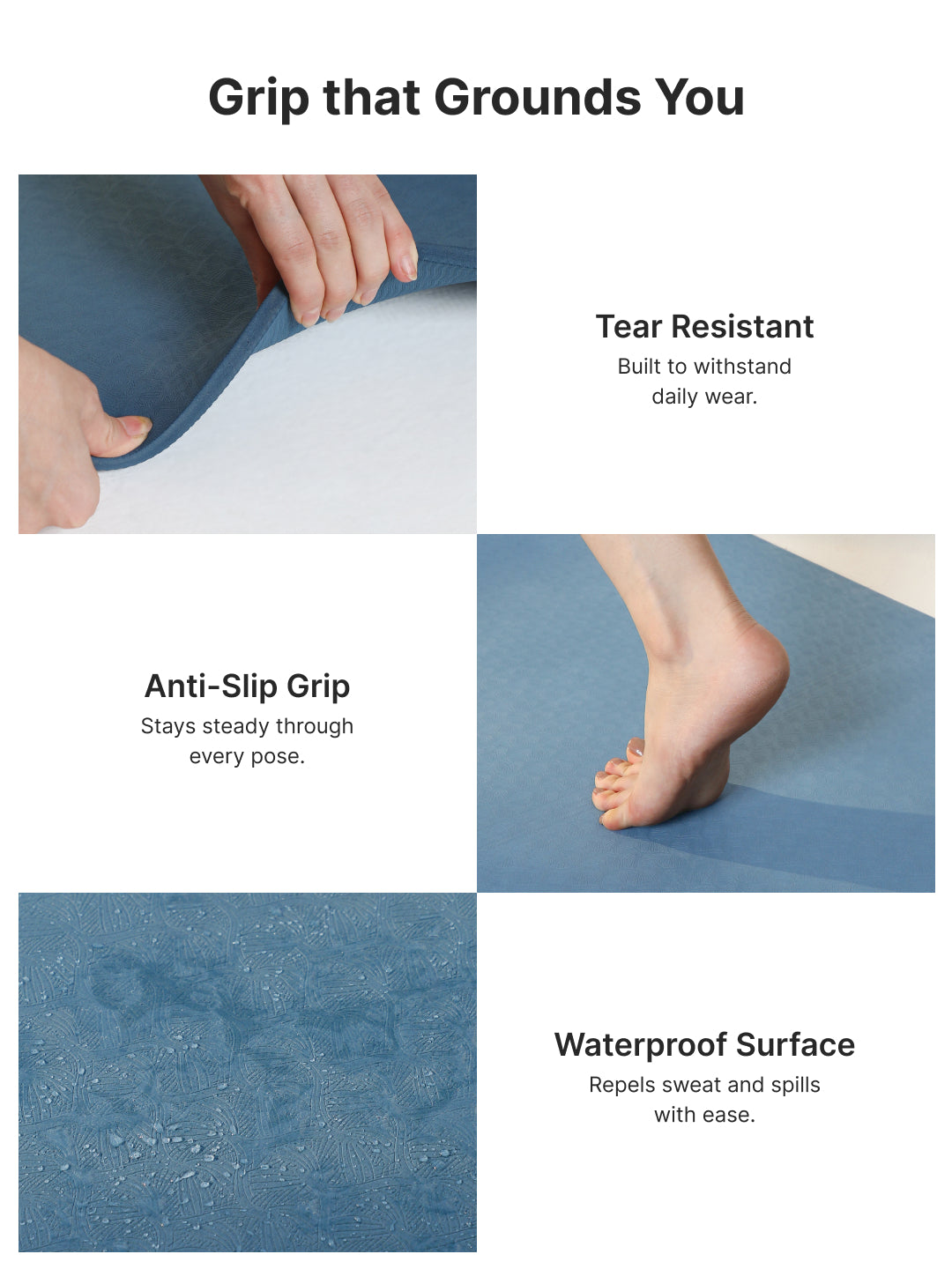 CULT TPE Yoga Mat 10mm Extra Thick with Carry Strap and Bag   Non-Toxic, Latex-Free, Anti-Slip, Tear-Resistant & Lightweight   Superior Cushioning for Joint Support, Meditation & Home Workouts- Teal