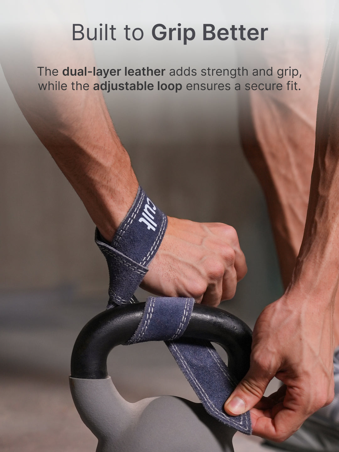 cult Neo Weight Lifting Strap Bluish Grey Pack of 2