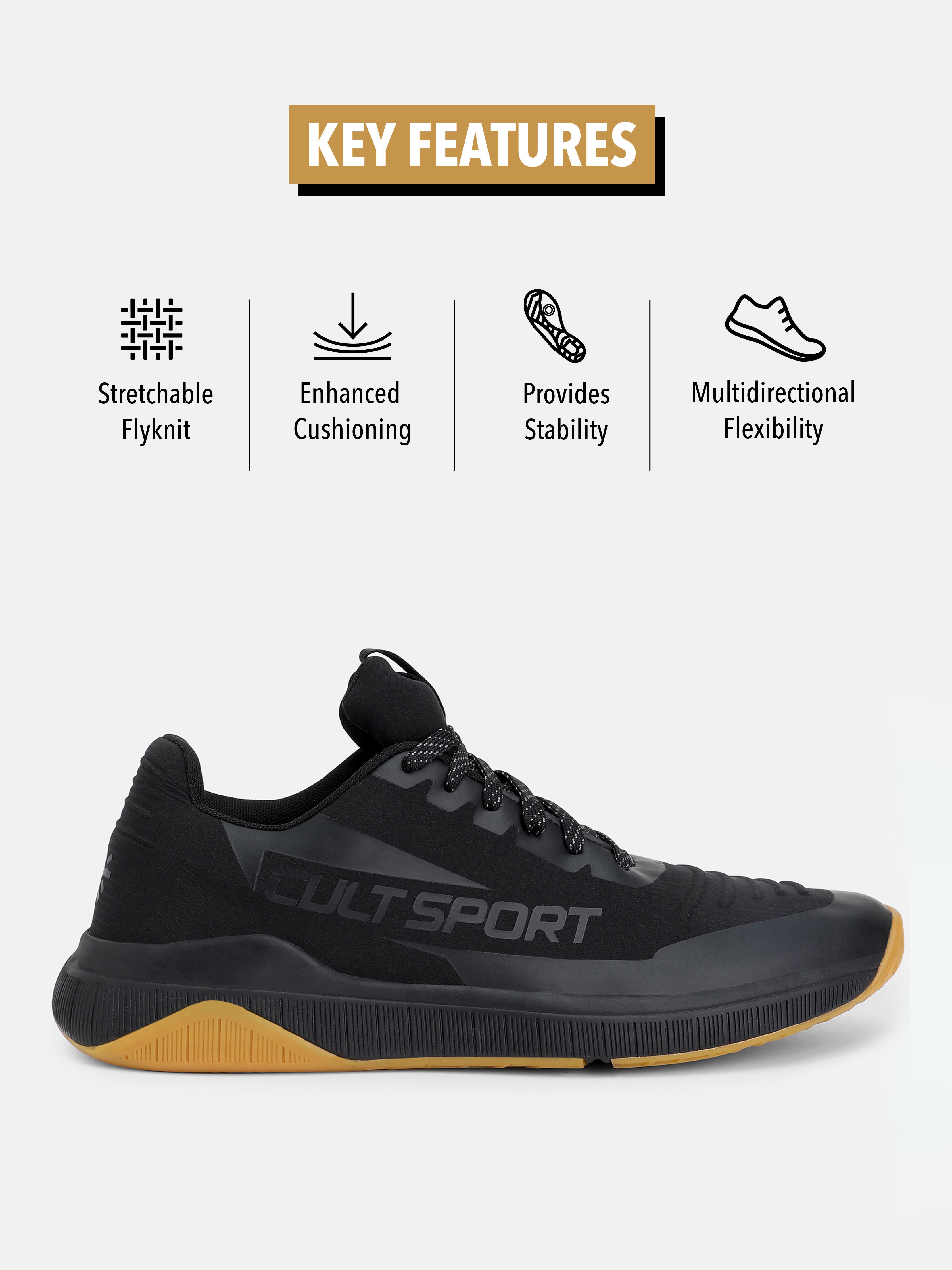 cult X1 Women Training Shoes - Black