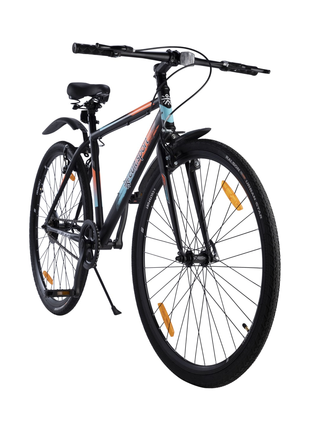 Sonic700CBlack Steel Single Speed 700C City Bike