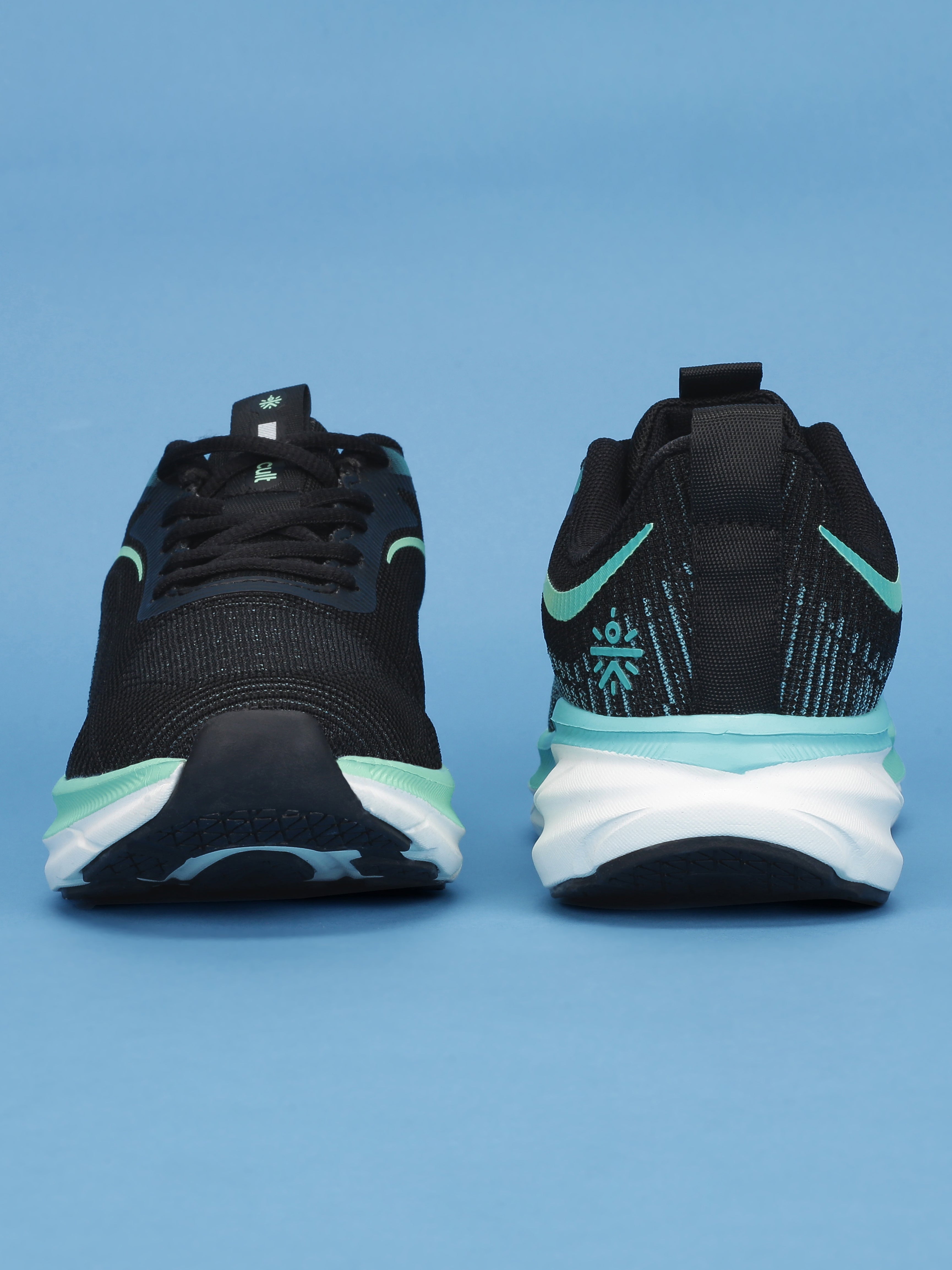 cult Women's Flytor Running Shoes - Black/Sea Green